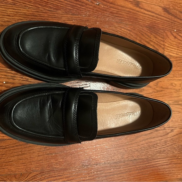 Madewell Women’s Black Bradley Lugsole Loafer Size 9 - Picture 2 of 4